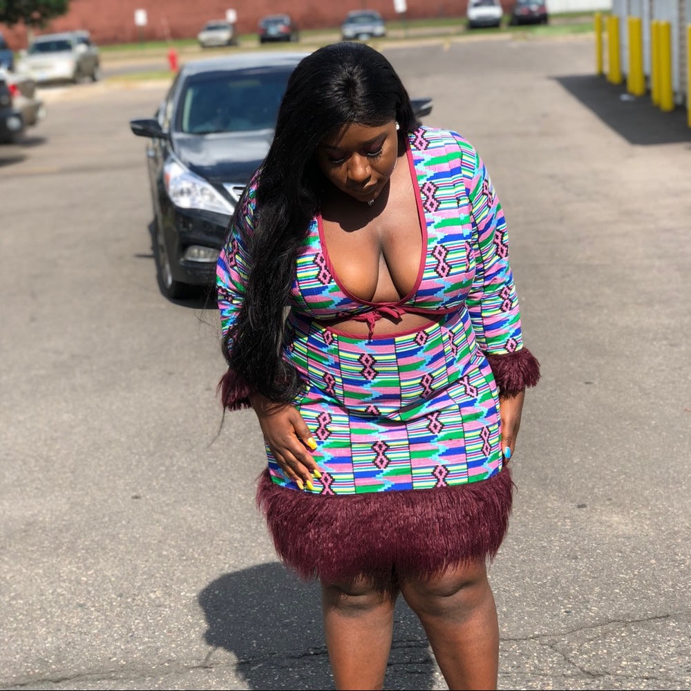 African Two piece